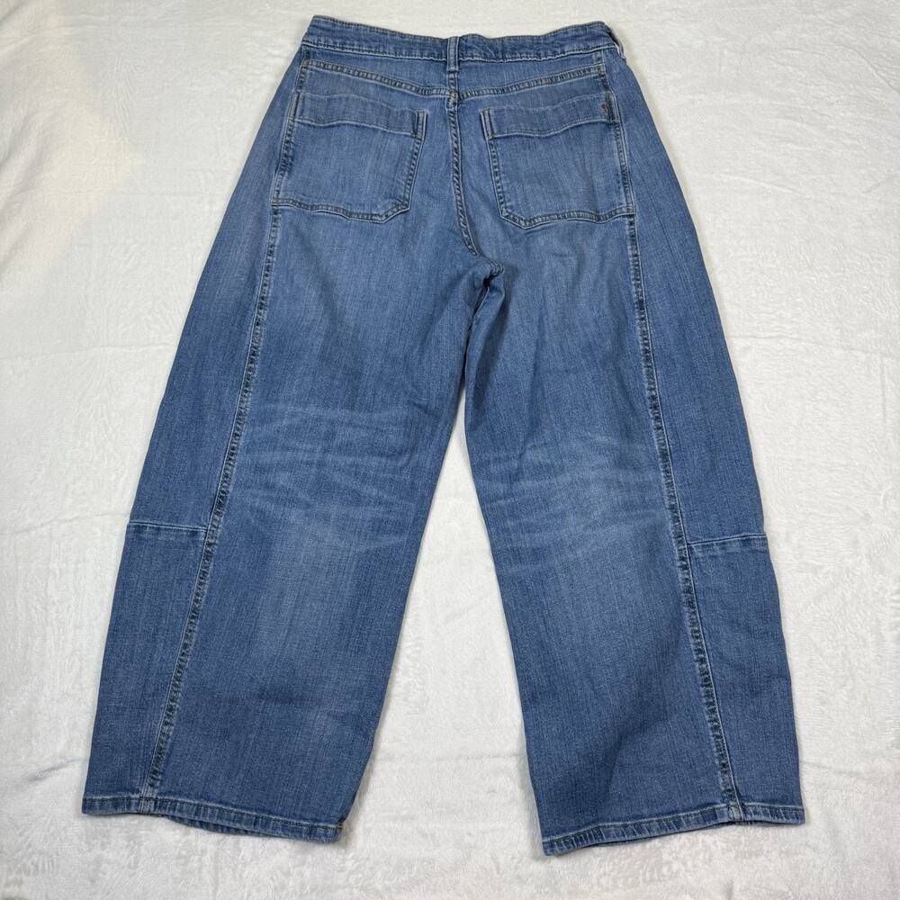 Anthropologie Pilcro The Kenna Mid Rise Heritage Barrel Jeans Blue Size 27 Denim - Picture 5 of 10